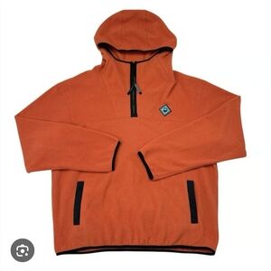 REI Orange Fleece Pullover Jacket